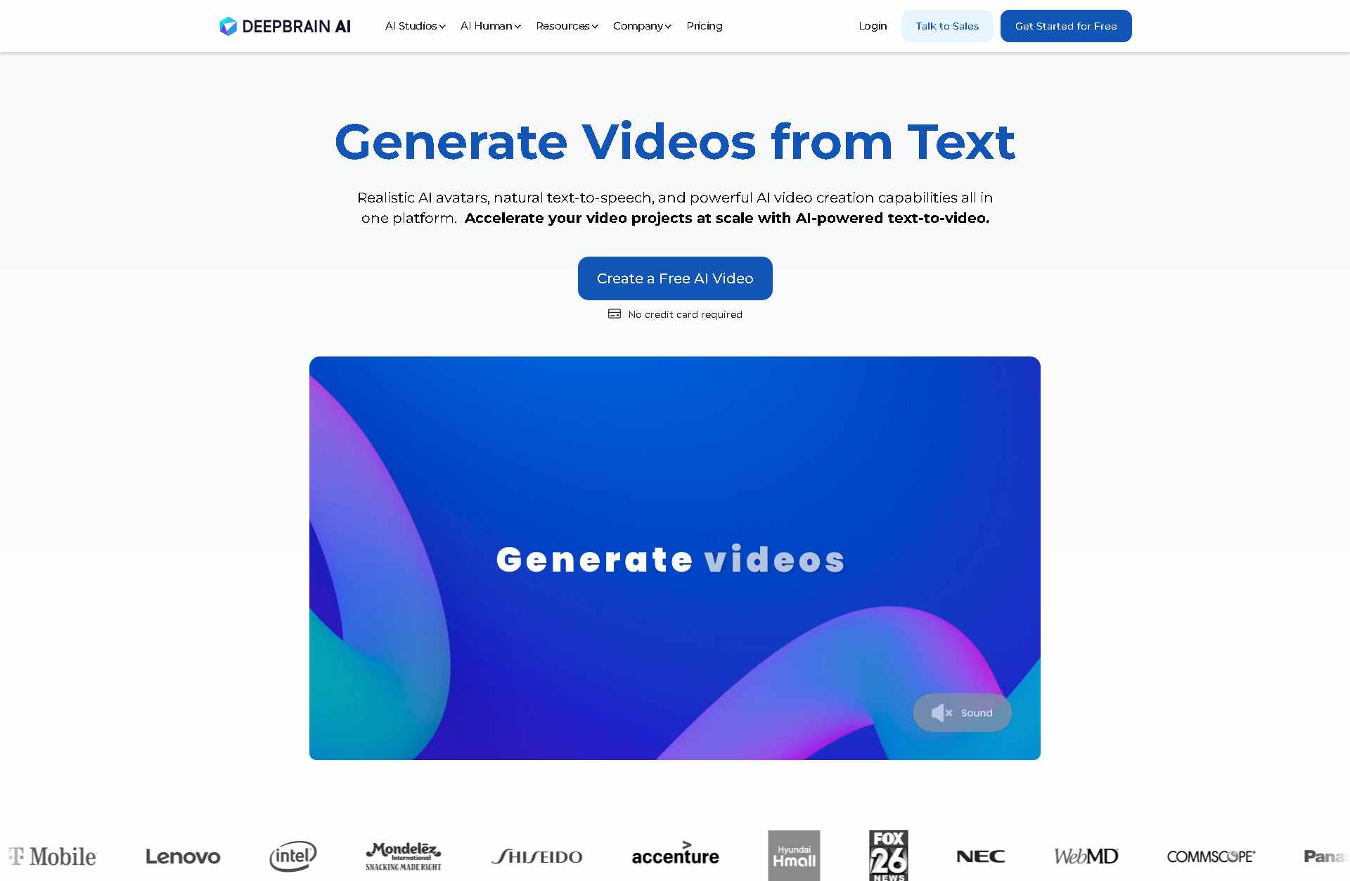 DeepBrain AI -  Generate quality videos